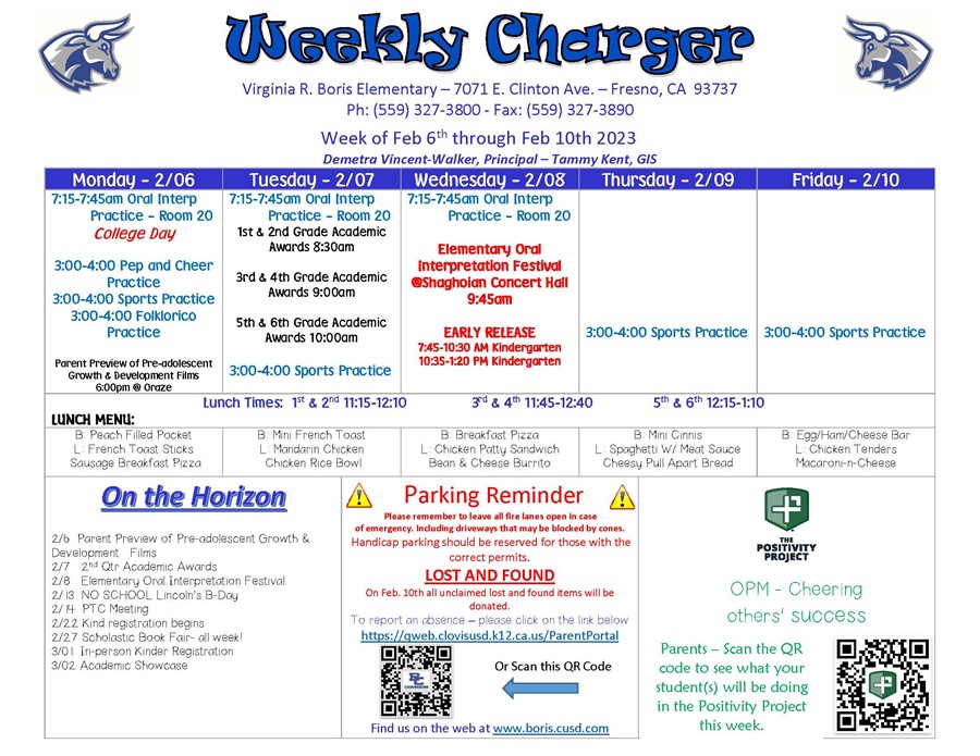 WEEKLY CHARGER 02/06/23
