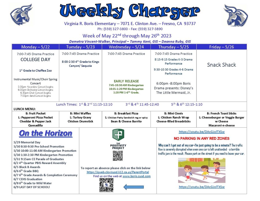 WEEKLY CHARGER 05/22/23