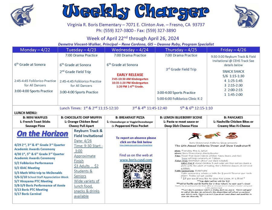 WEEKLY CHARGER 4/18/24